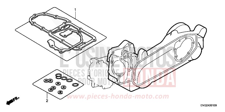 TROUSSE DE JOINT B de SCV 100 Lead CANDY BLAZING RED (R195) 2005